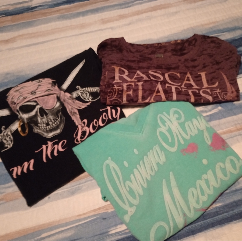 3/$10 Branded T-Shirts